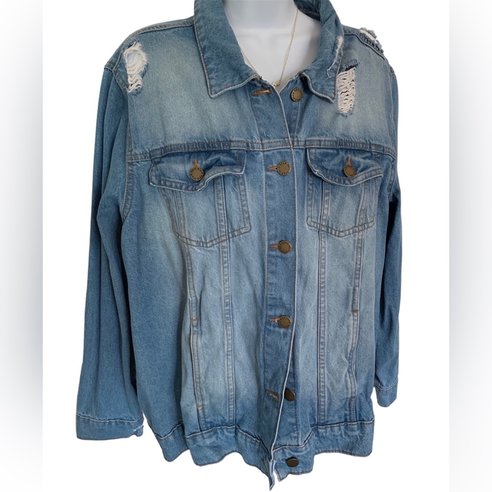 👖Denim Red Star Jacket 💙